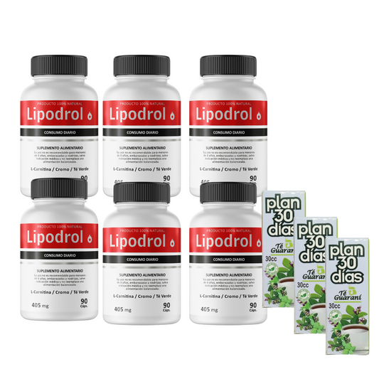 6 LIPODROL + 3 PLAN 30 DIAS GRATIS CONSIGUE TU PESO IDEAL PARA ESTAS FIESTAS DE FIN DE AÑO¡ HASTA AGOTAR STOK